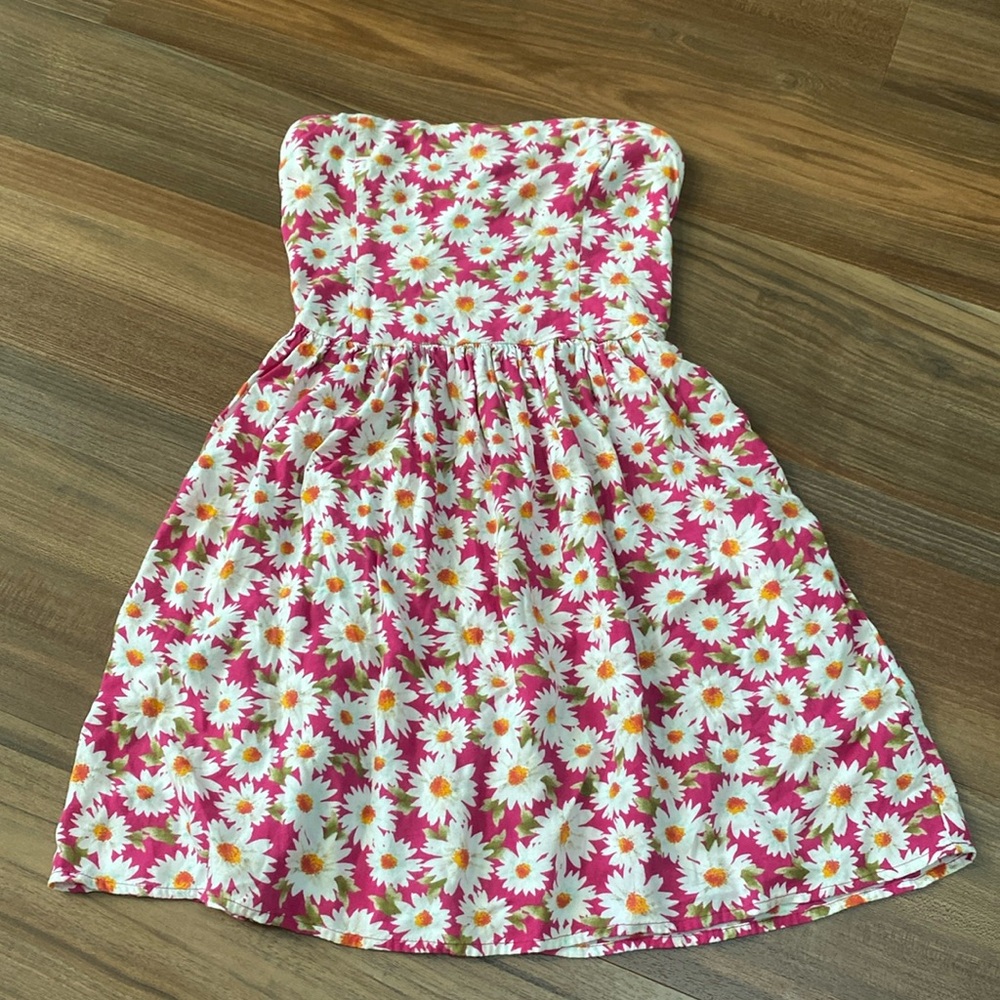 Hollister Strapless Floral Dress